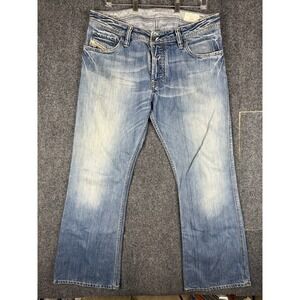 Vtg Diesel Zaf Y2k Mens 33x32 Bootcut Jeans Button Fly Made In Italy Distressed